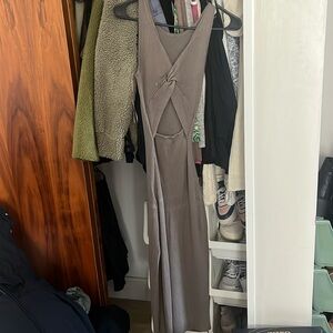 Twist back knit dress